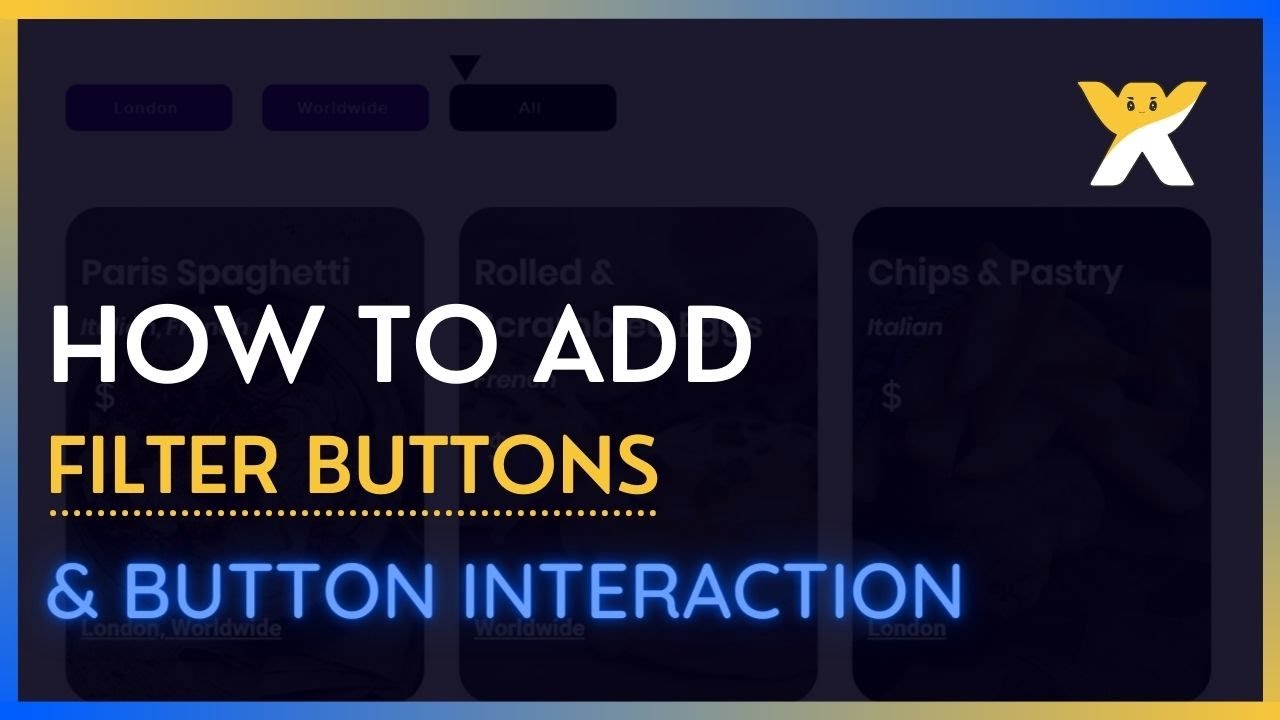 Add Filter Button & Button Interaction using Velo by WIX | For Beginners