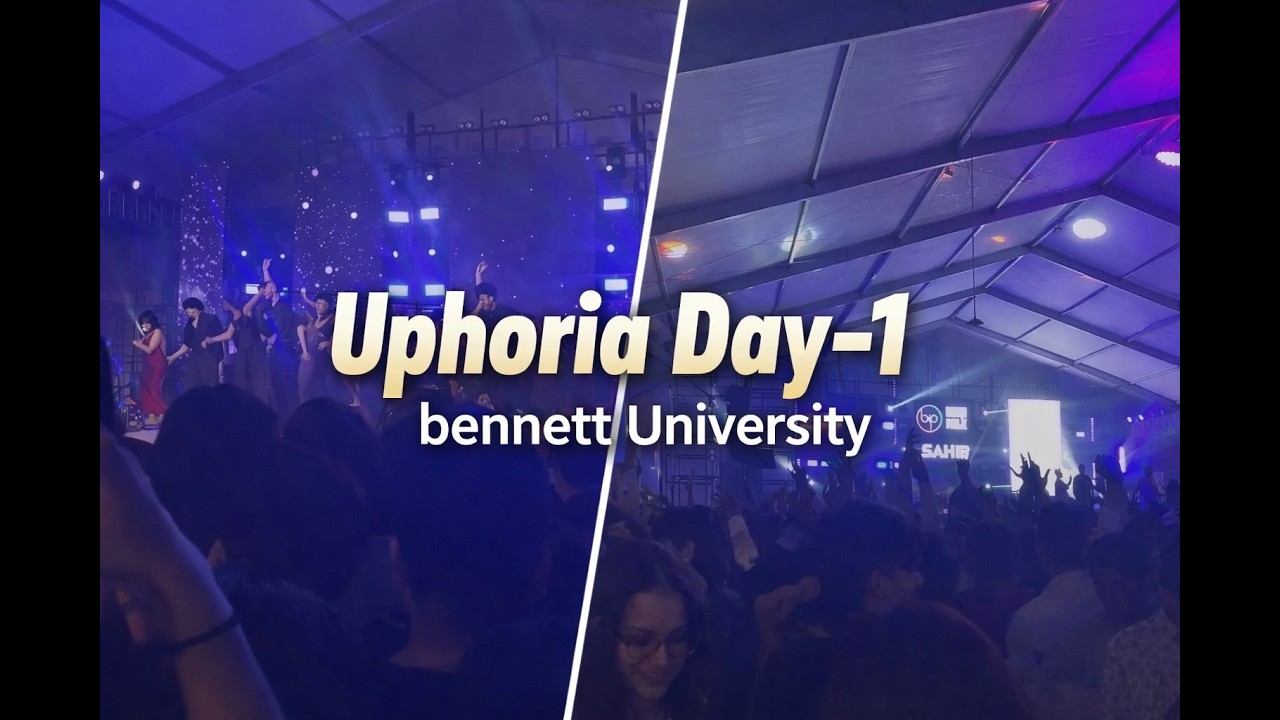 Uphoria Day 1 Vlog at Bennett University....#Uphoria2026 #BennettUniversity #CollegeFest