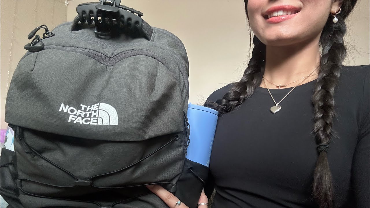 what’s in my bag ASMR (college backpack 🎒edition)