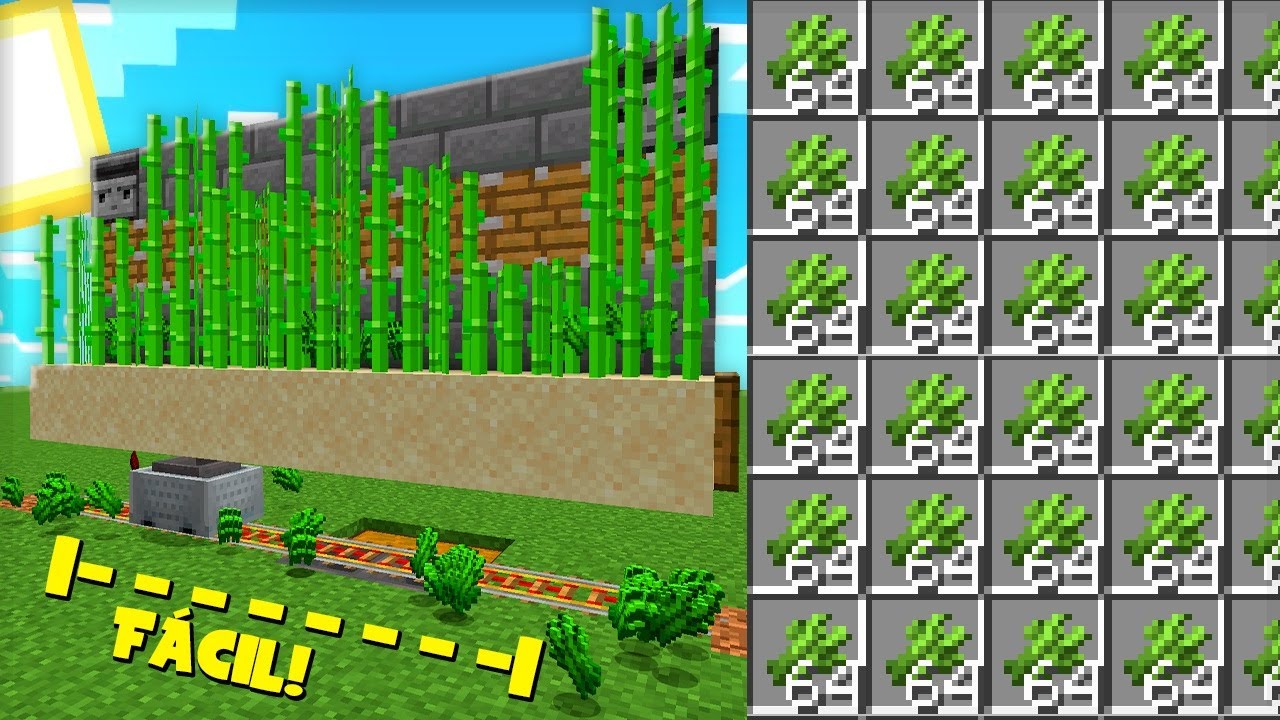 ✔️FARM DE CANA 100% AUTOMÁTICA e EFICIENTE - MINECRAFT