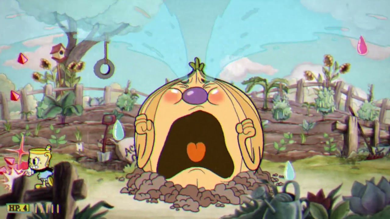 Playing cuphead as Mrs. Chalice in cuphead expert  mode at the root  pack