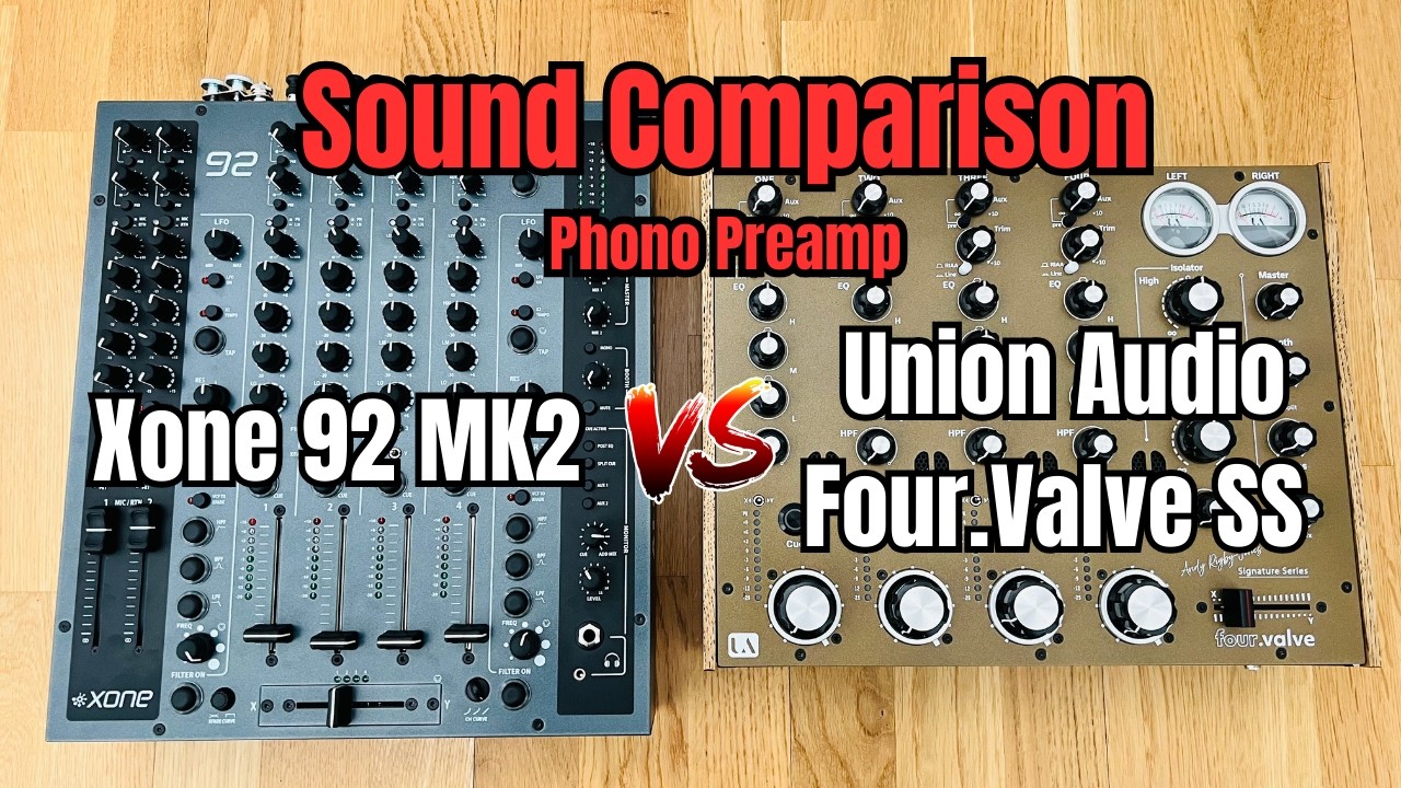 Xone 92 MK2 vs Union Audio Four.Valve | Phono Preamp Comparison (RIAA Test)