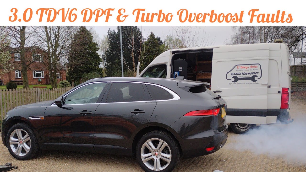Jaguar Land Rover F Pace 3.0 TDV6 DPF Fault & Turbo Overboost P0234-77 P246B P2BAE Throttle Body
