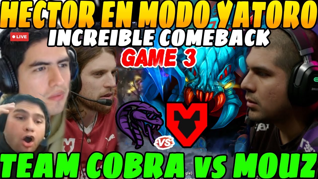😲K1 esta en MODO YATORO PELADO, Team COBRA vs Team MOUZ, GAME 3😲| Leo Benjaz impresionados😲
