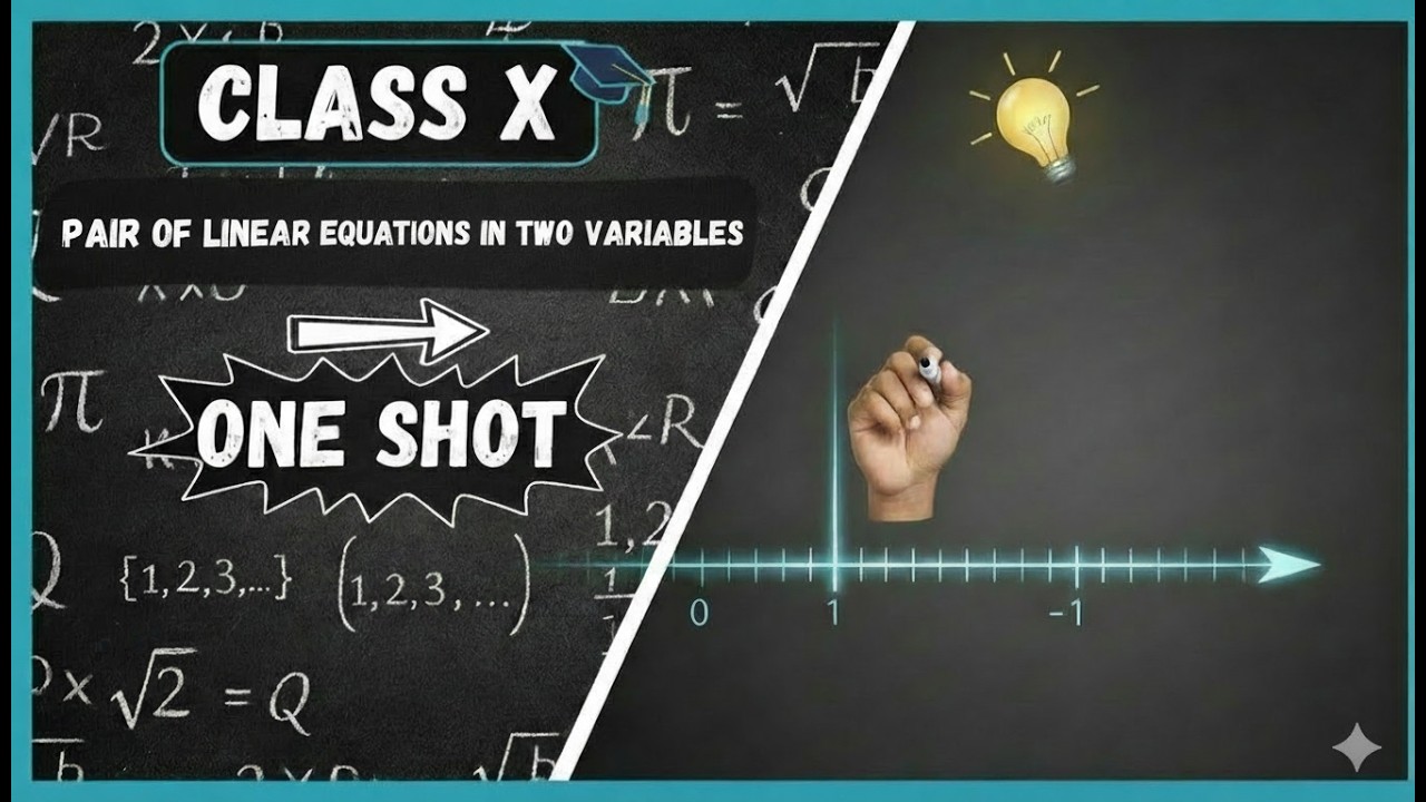 Pair of Linear Equations In Two Variables || Class X Maths Chapter 3 || One Shot