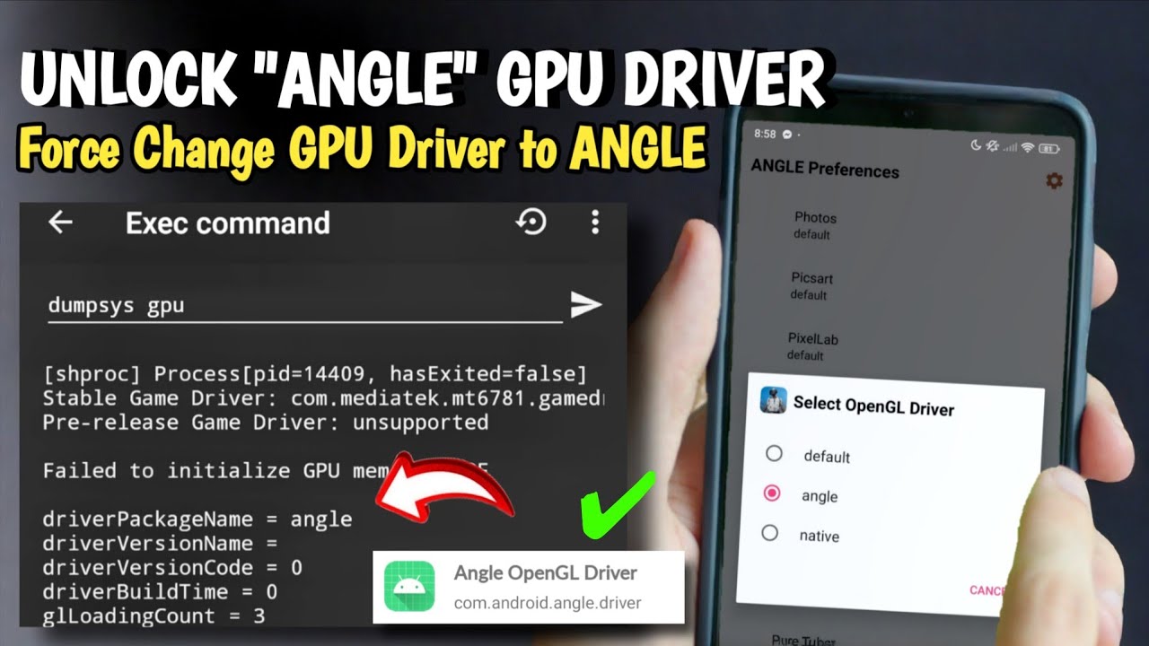 How to Force GPU Driver To ANGLE! | OverClock Your GPU Performance For Gaming (No Root)