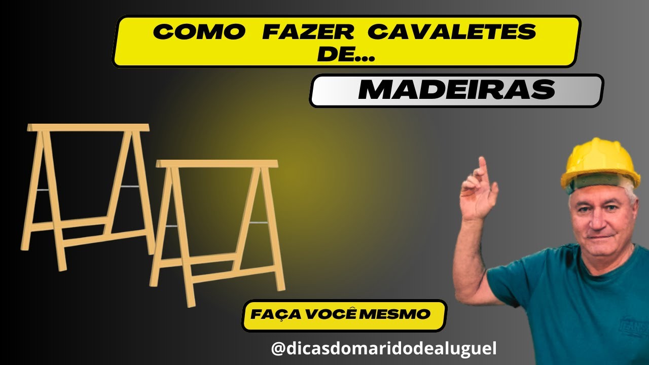 COMO FAZER CAVALETES DE MADEIRAS Dobrável