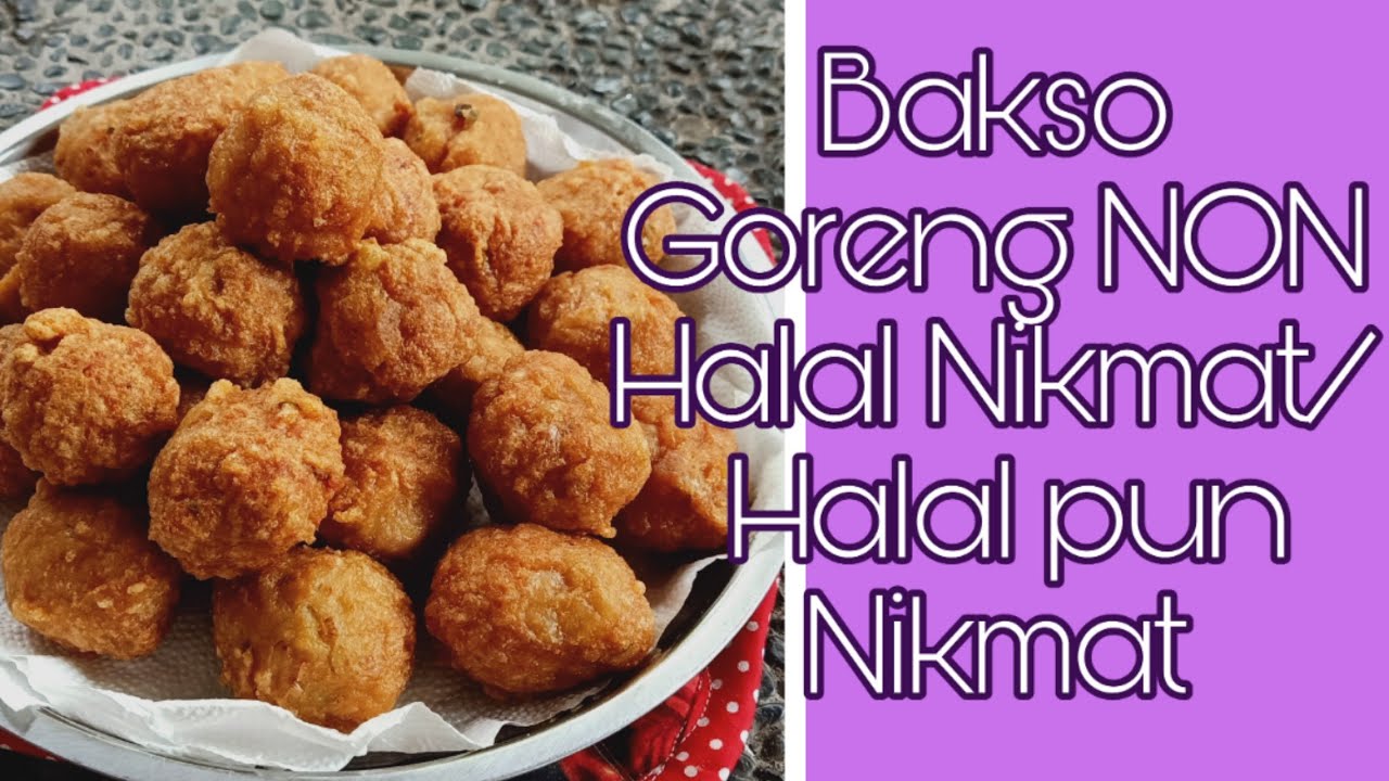 Resep Bakso Goreng  Babi-udang / Bakso Goreng Ayam-udang  / NON HALAL NIKMAT / HALAL JUGA LEZAT