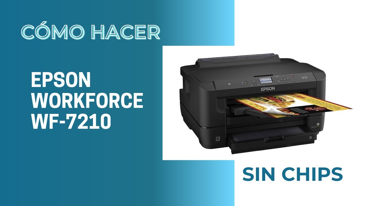 C&oacute;mo hacer Epson Workforce WF-7210 / WF-7211 / WF-7215 / WF-5290 / XP-15000 sin chip