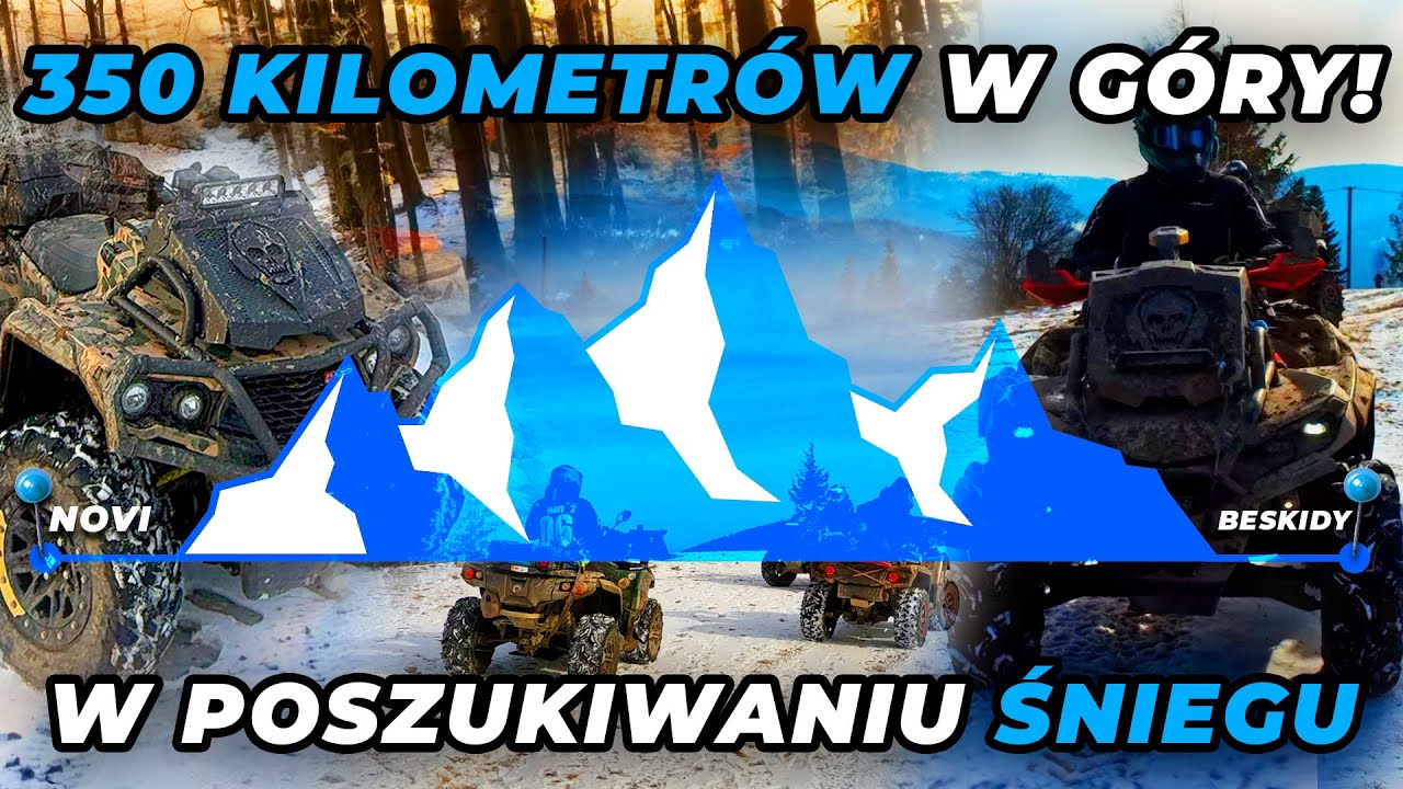 350 KILOMETRÓW NA QUADACH! Szukamy śniegu w górach 👀❄