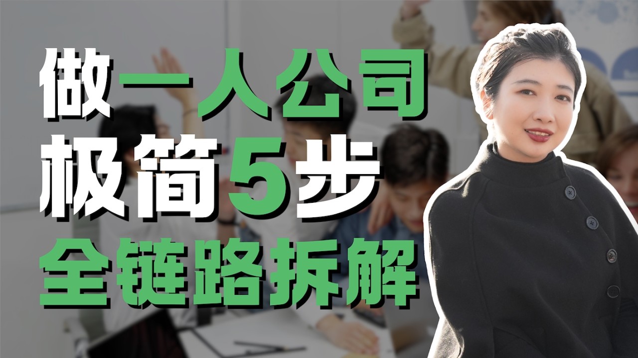 【Anni赚钱系列】一人公司必胜5步法，做到就是赚到，搞钱，创业，必看！