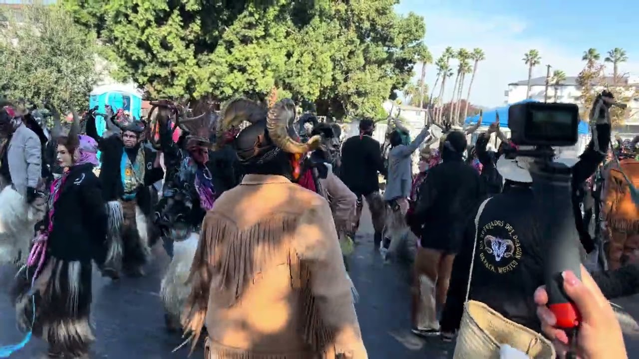 Danza de los diablos los revelados del dragón y diablos Santa María en kermés en escondido 