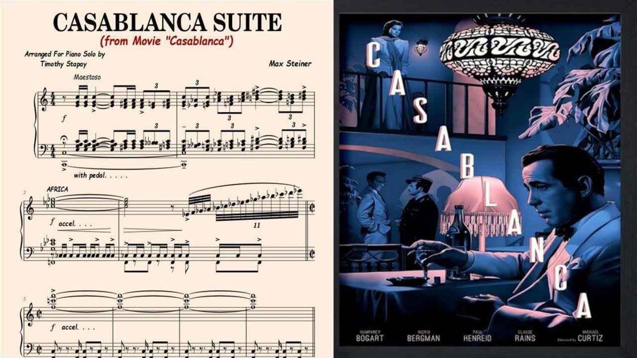 Casablanca Suite (Max Steiner) Piano Transcription