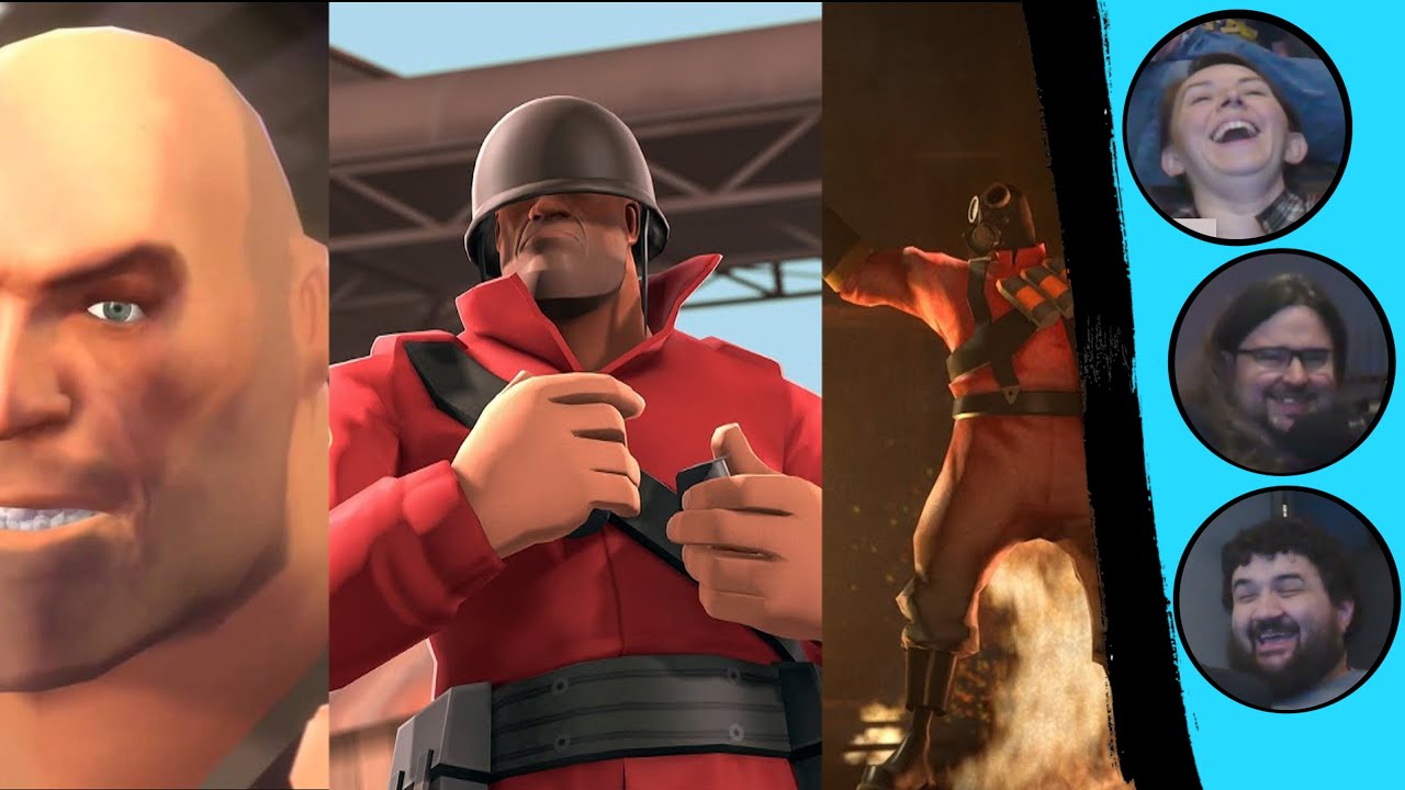 Team Fortress 2 - Meet the Heavy, Meet the Soldier & Meet the Pyro | KATE REACTS