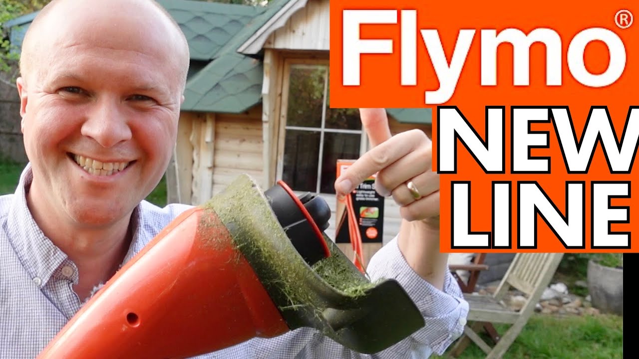 How to change FLYMO strimmer line: MINI TRIM ST trimmer string spool