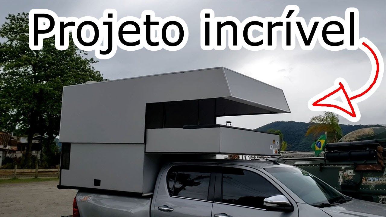 Casa móvel retrátil para Caminhonete. Simplesmente maravilhosa! Tuor completo