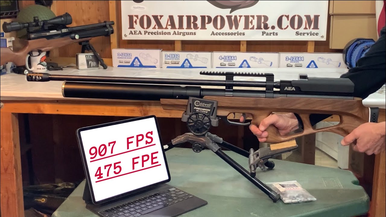 AEA / FOX AIR POWER .45 CAL CHALLENGER ELITE - I TURNED IT UP FOR MORE POWER 💪