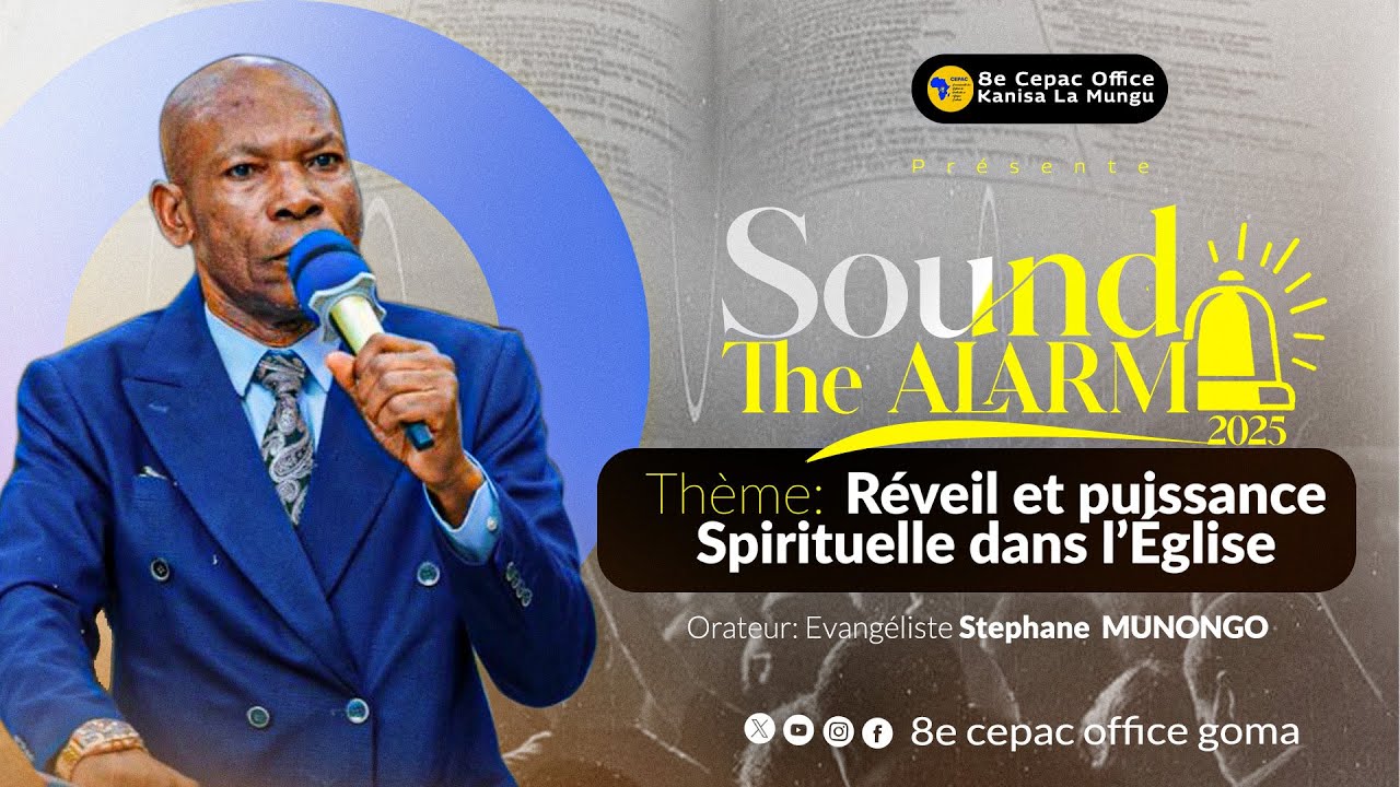 SOUND THE ALARME 2025 - Jour 6 CULTE DES JEUNES | Pasteur Stéphane MUNONGO