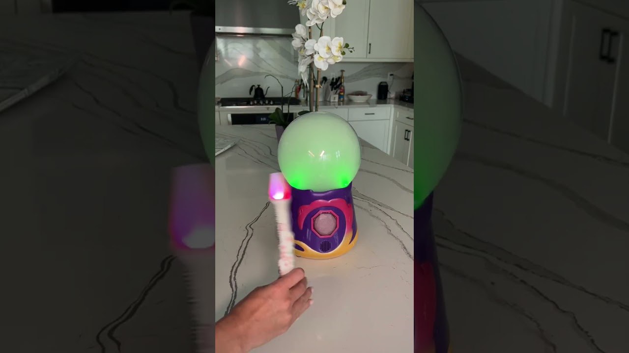 Trying out the new magic mixies crystal ball! Surprising my toddler!