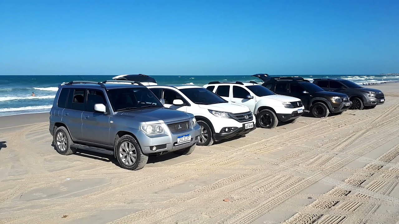 Passeio na Praia da PRAINHA até CAPONGA. Passeio OFFROAD 4X4. TR4, CRV, TORO e 2 DUSTER.