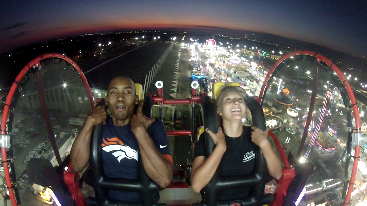 2018 Tulsa State Fair Skyscraper Ride!!! Awesome!