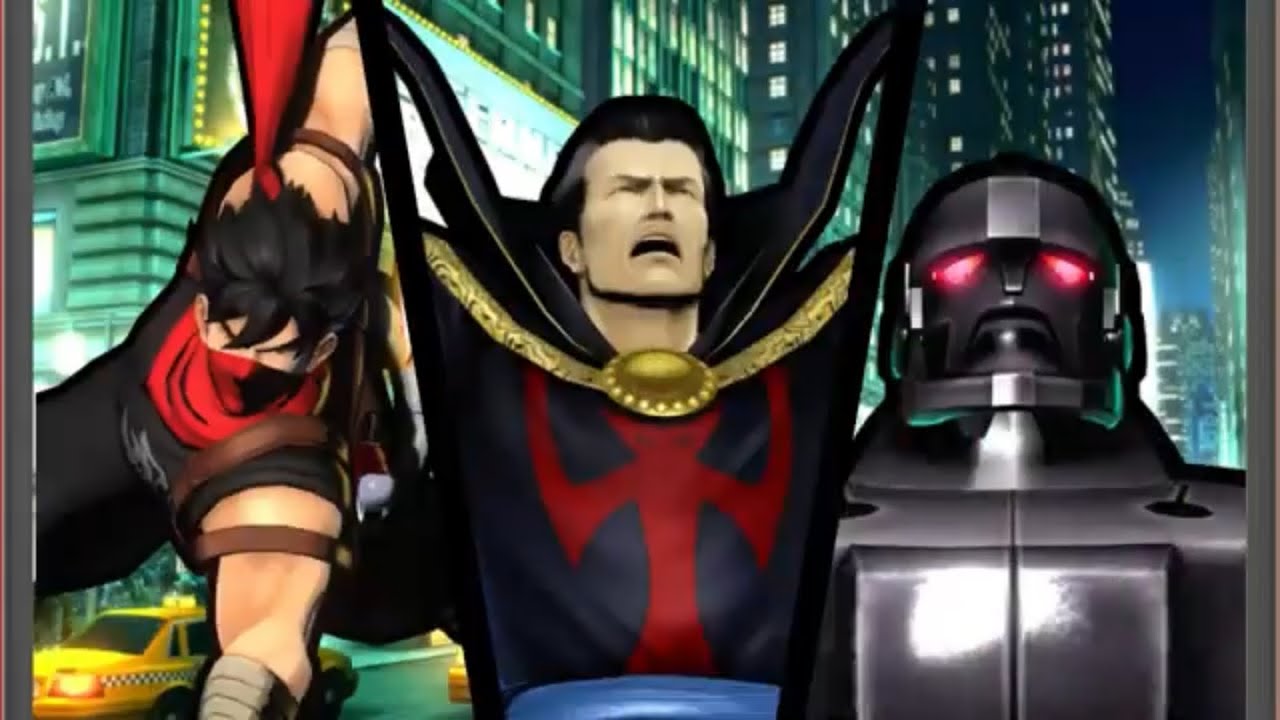 Ultimate Marvel vs Capcom 3: Doctor Strange, Strider Hiryu, and Sentinel arcade playthrough