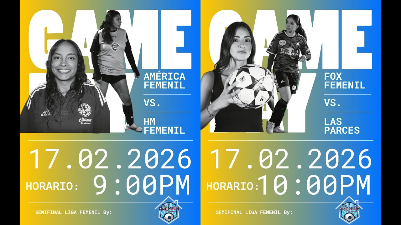 América F. Vs HM F. y Fox F. vs Las Parces