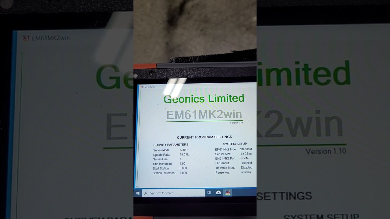 MESA3 & EM61-MK2A setup & Logging Instructions