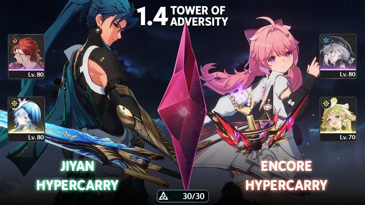 S0 Jiyan Hypercarry & S1R1 Encore | 1.4 Tower of Adversity | Wuthering Waves