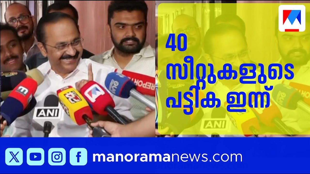 എൽദോസ് കുന്നപ്പിള്ളിക്ക് സീറ്റില്ല; 40 സീറ്റുകളുടെ പട്ടിക ഇന്ന് | CONGRESS | UDF