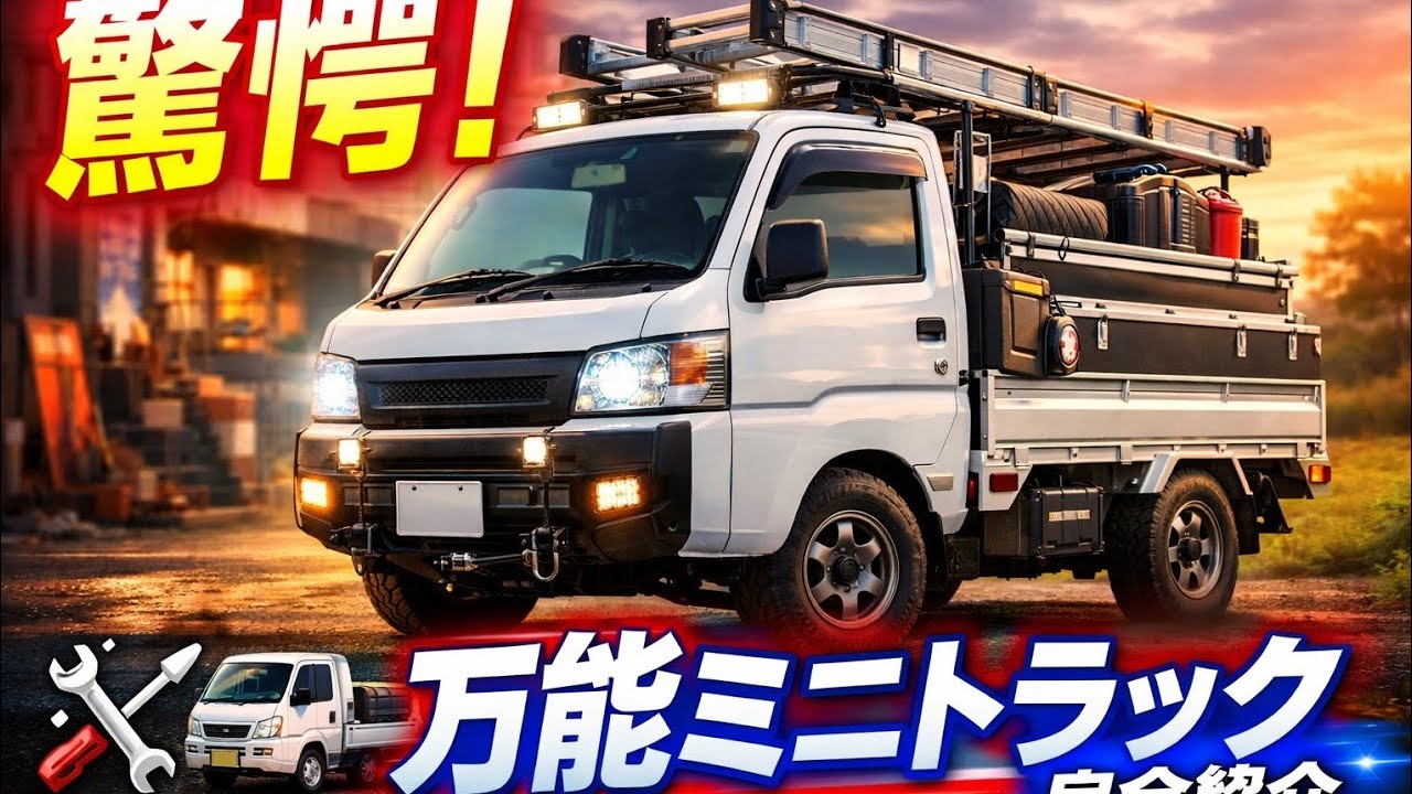 「驚愕！小さなミニトラックが万能作業マシンに変身！？完全ユーティリティキット紹介」)
