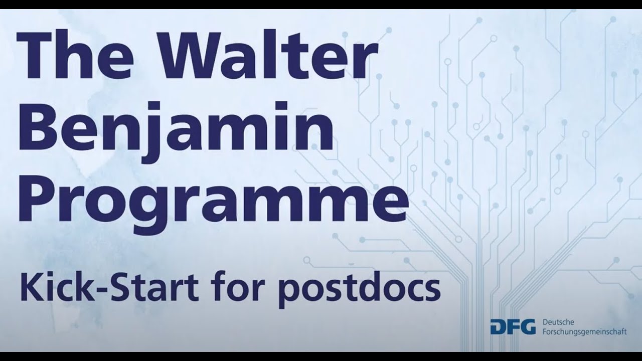 Faces: The Walter Benjamin Programme of the DFG
