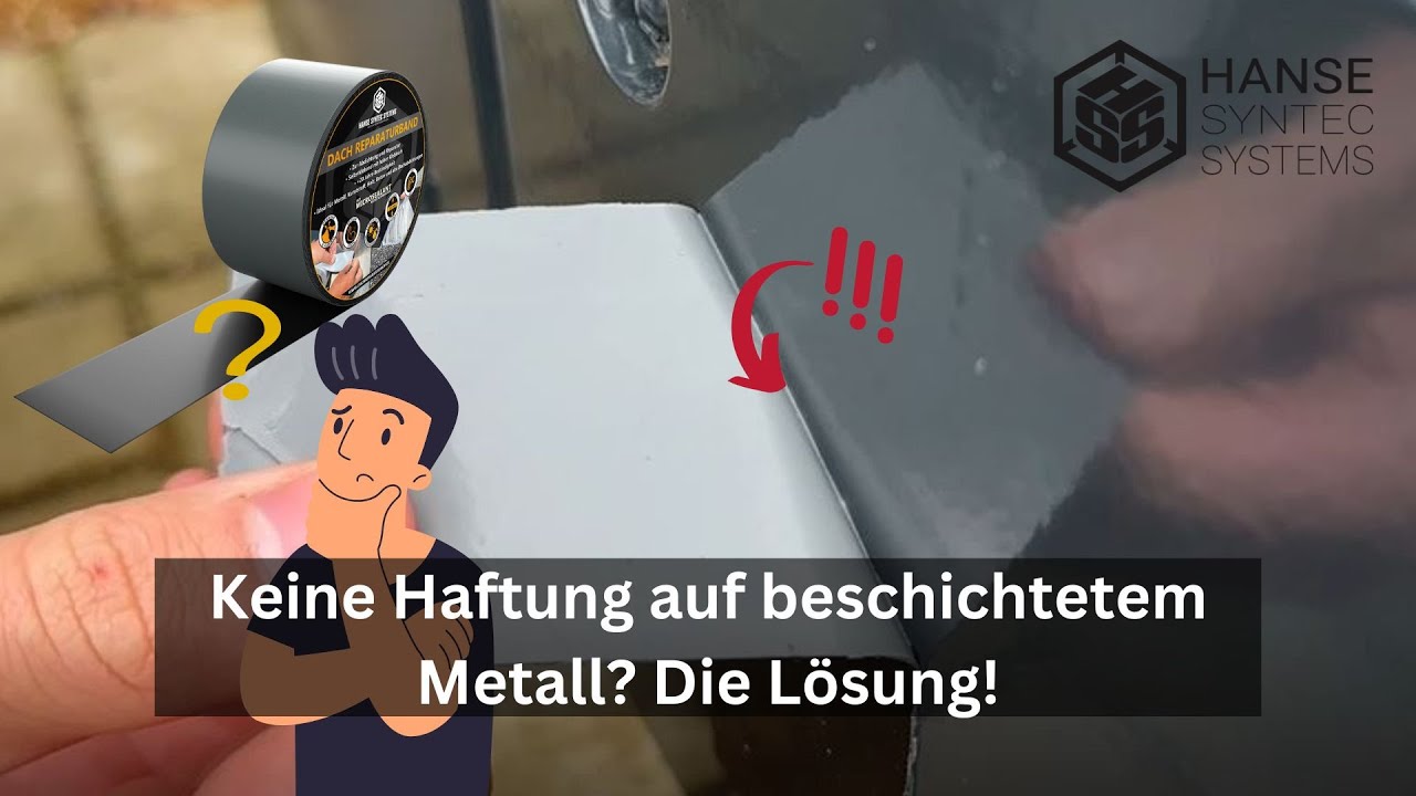 Dach Reparaturband MicroSealant&reg; - Fehlende Haftung bei beschichteten Metallen? Die L&ouml;sung!