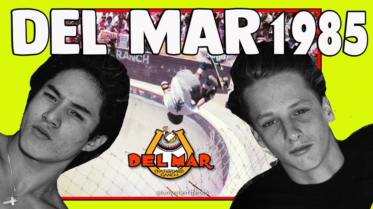 CHRISTIAN HOSOI VS. TONY HAWK - DEL MAR 1985 - CAB BLENDER MILLER PHILLIPS LANCE TRP