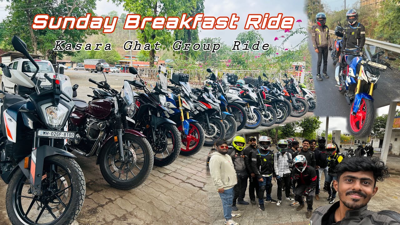 Sunday Breakfast Ride - UD Family सोबत निघालो Kasara Ghat  राईड ला #unrealdreams