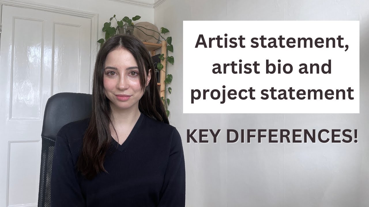 Differences between an artist bio, an artist statement and a project statement