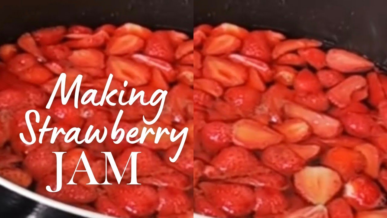 Making Strawberry Jam