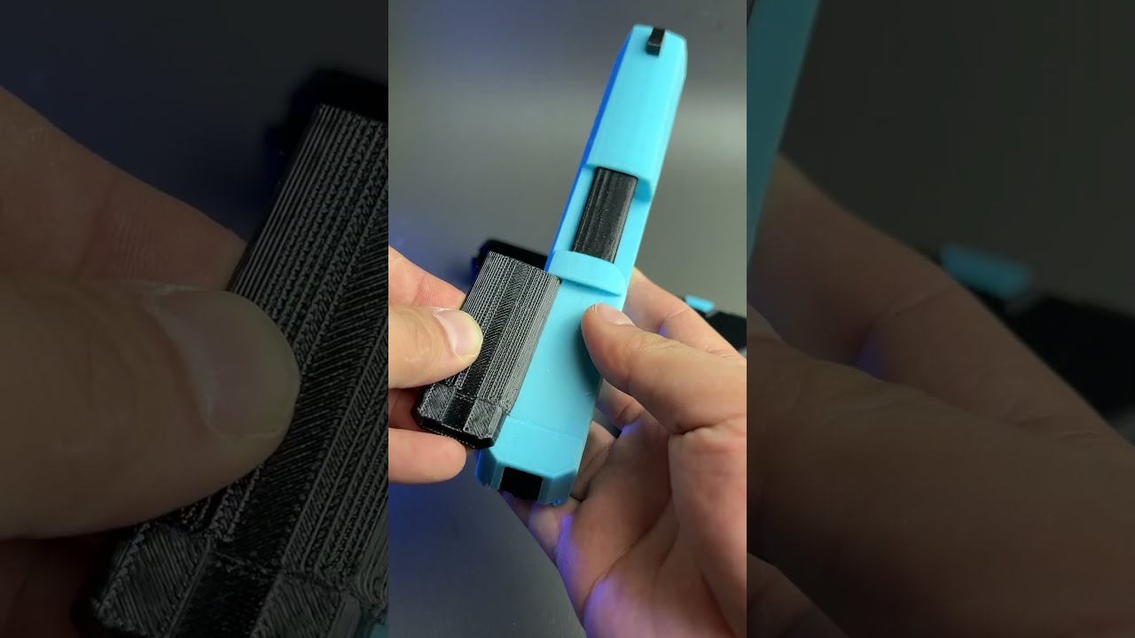 3D Printed E18 toy pistol #3dprintable #satisfying