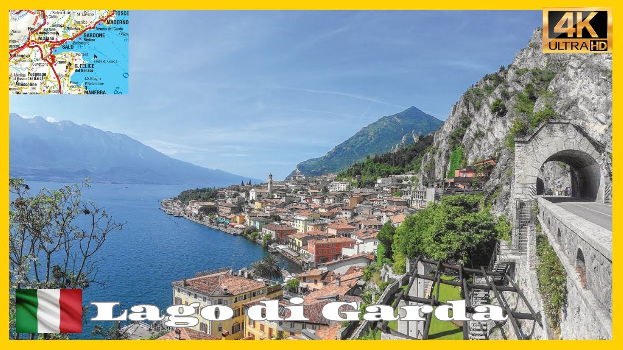 Driving San Felice del Benaco to Salò, One of the most beautiful region in Garda Lake