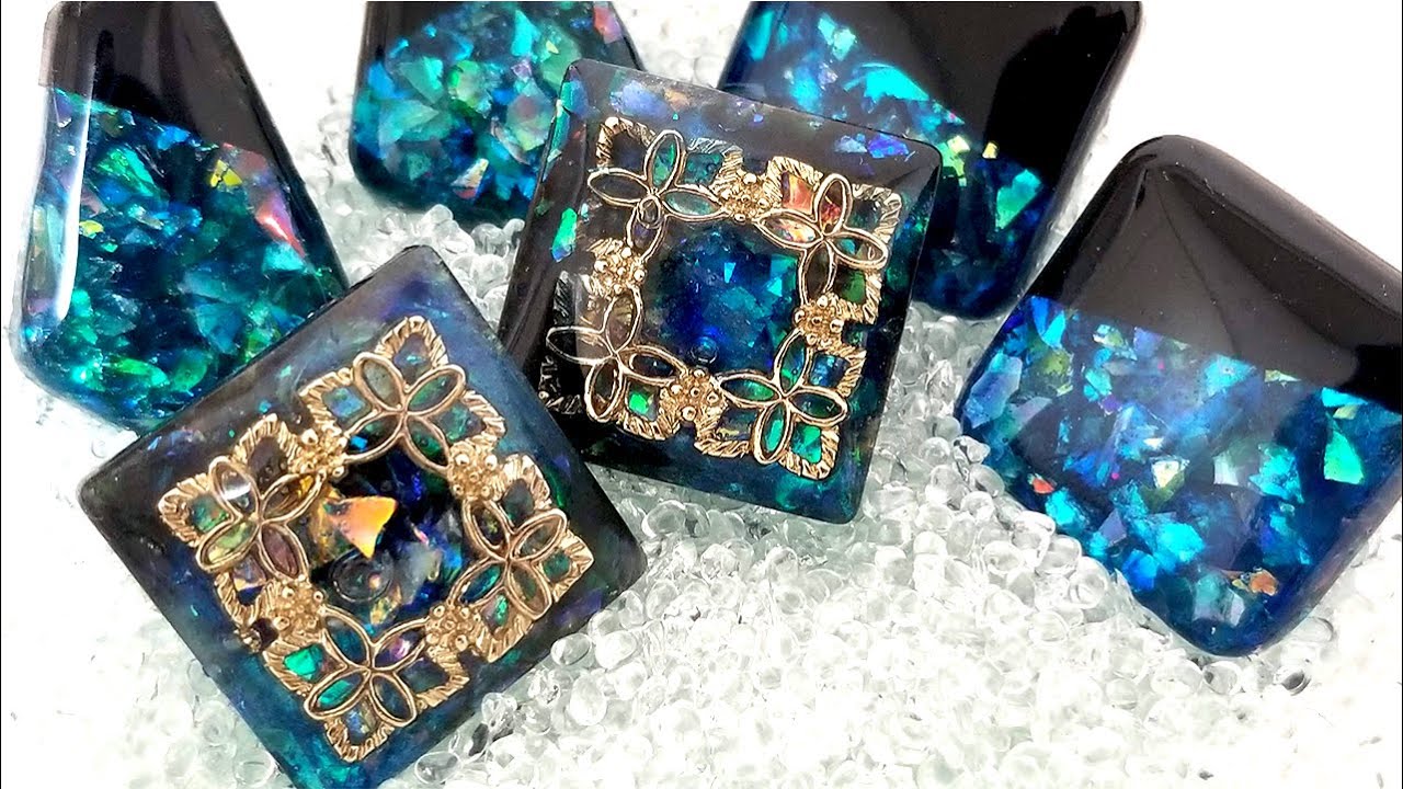 【UVレジン】簡単可愛い☆キラキラ輝くピアス/Shining piercing