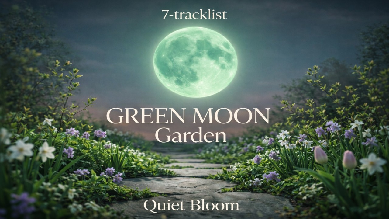 Where Hope Slowly Blooms 🌙 Green Moon Garden | Long form Ambient