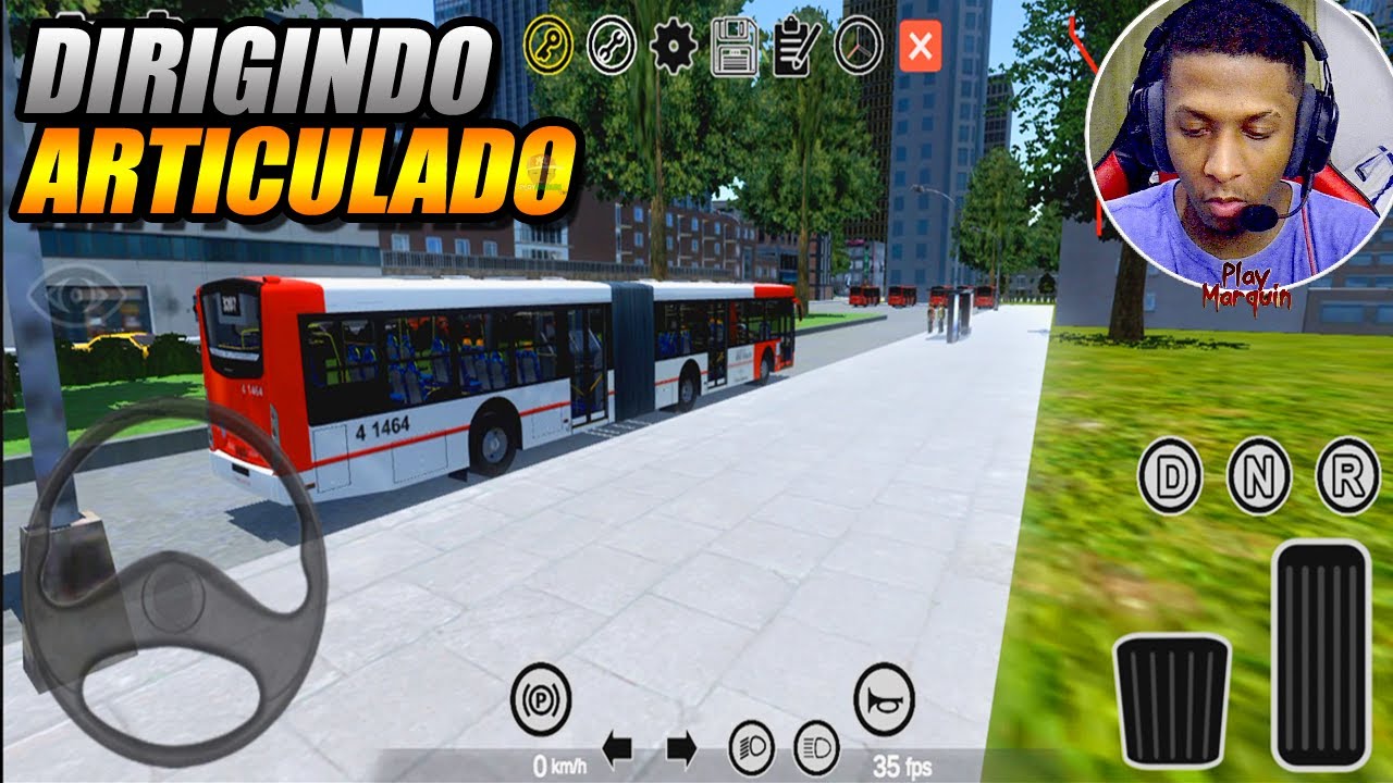 DIRIGI ONIBUS ARTICULADO NO CELULAR - PROTON BUS SIMULATOR - G27
