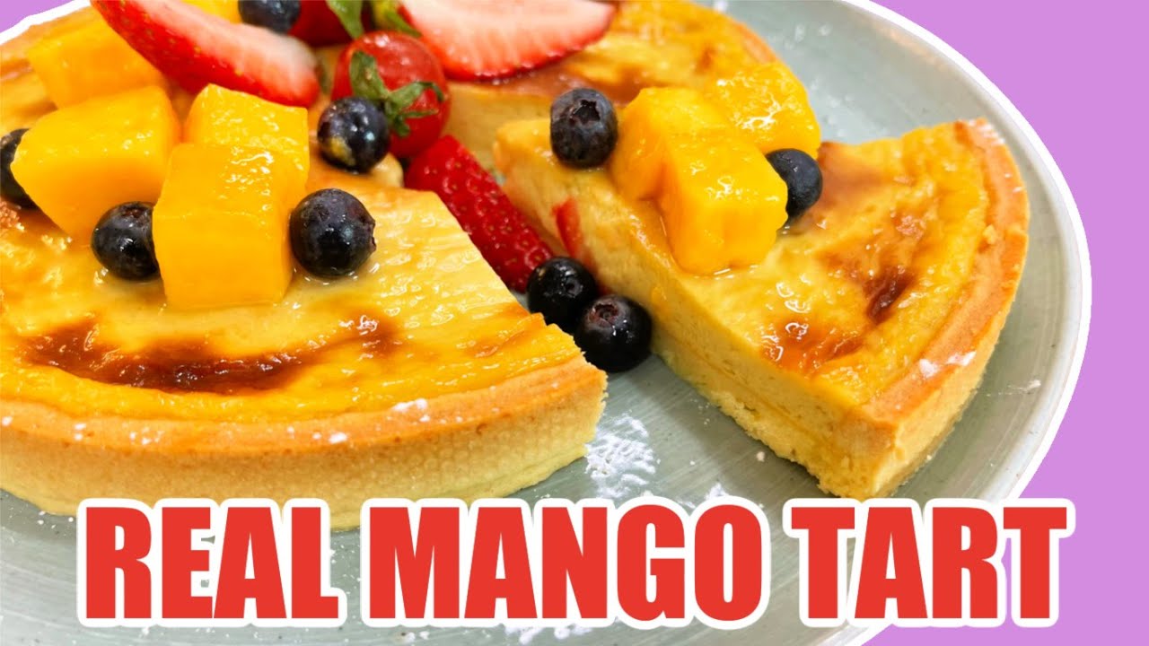 PURE Not Puree Mango | How To Make MANGO TART Recipe | 🥭🧈🥚