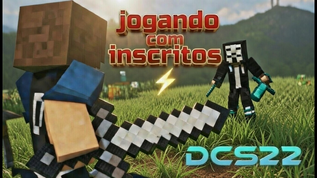 Minecraft AO VIVO 🔴 Jogando com Inscritos Bedrock