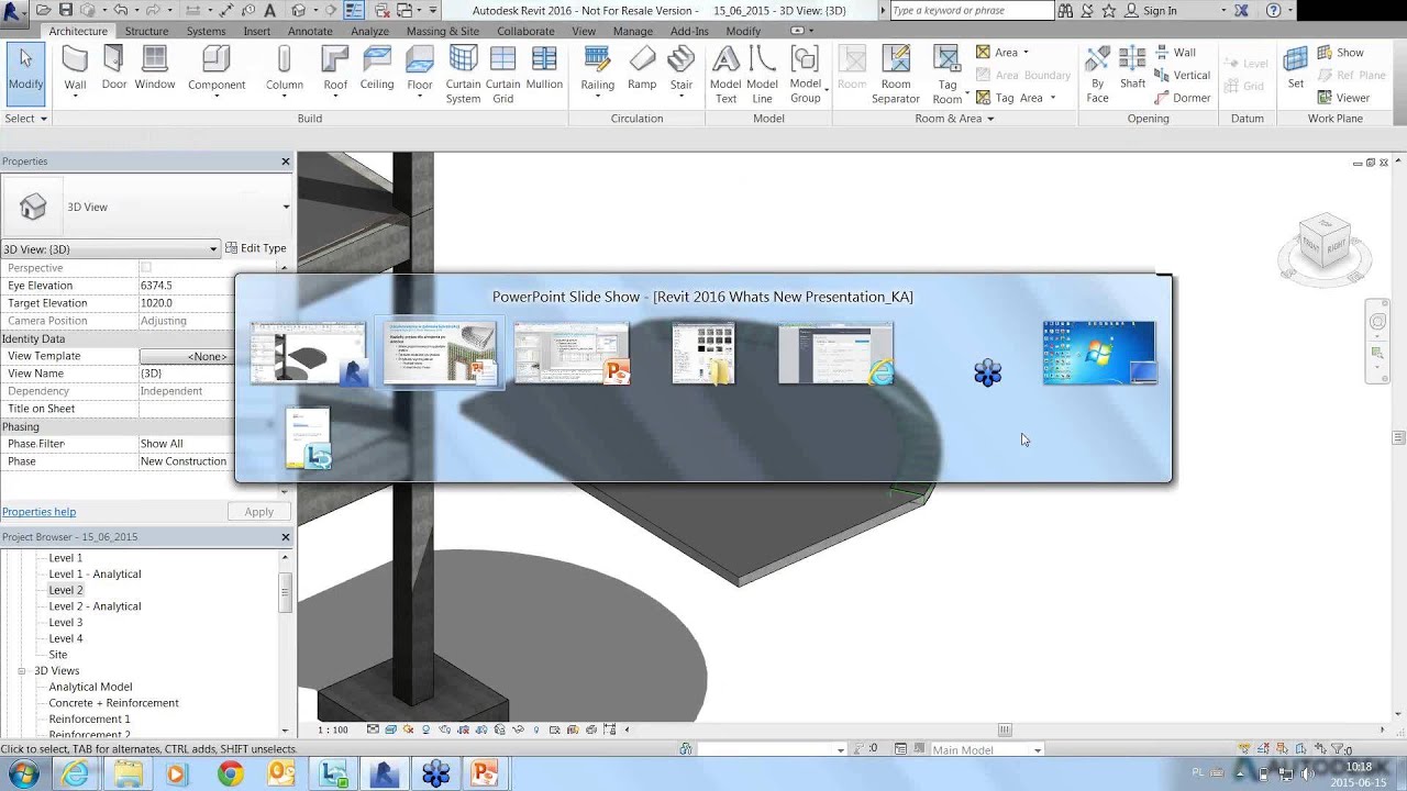 Autodesk Revit Structure 2016 – Zbrojenie konstrukcji żelbetowych  Nowości i nie tylko