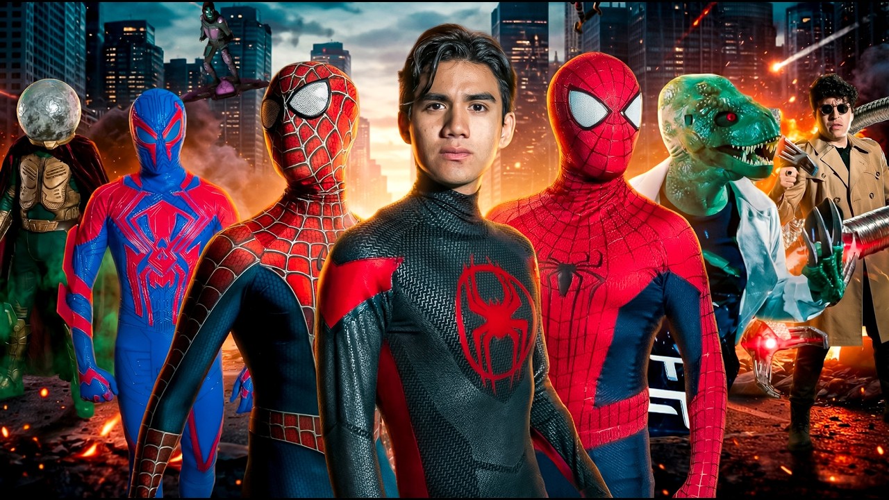 MILES MORALES VS EL MULTIVERSO | LA PELICULA | RECOPILACIÓN