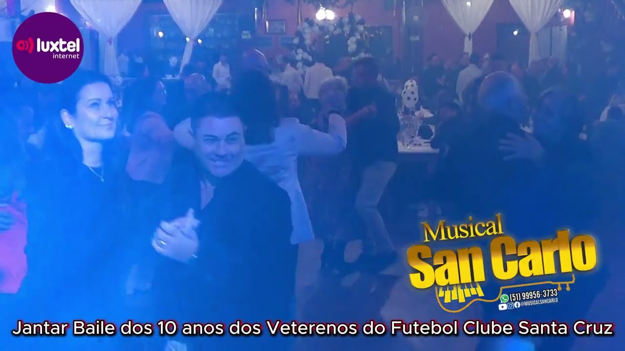 Musical San Carlo no Jantar Baile dos 10 anos dos Veteranos do Futebol Clube Santa Cruz