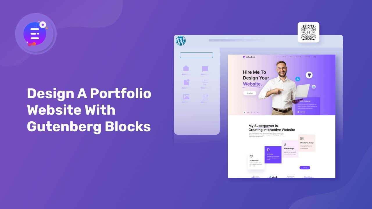 How To Design A Portfolio Website With Gutenberg Blocks?