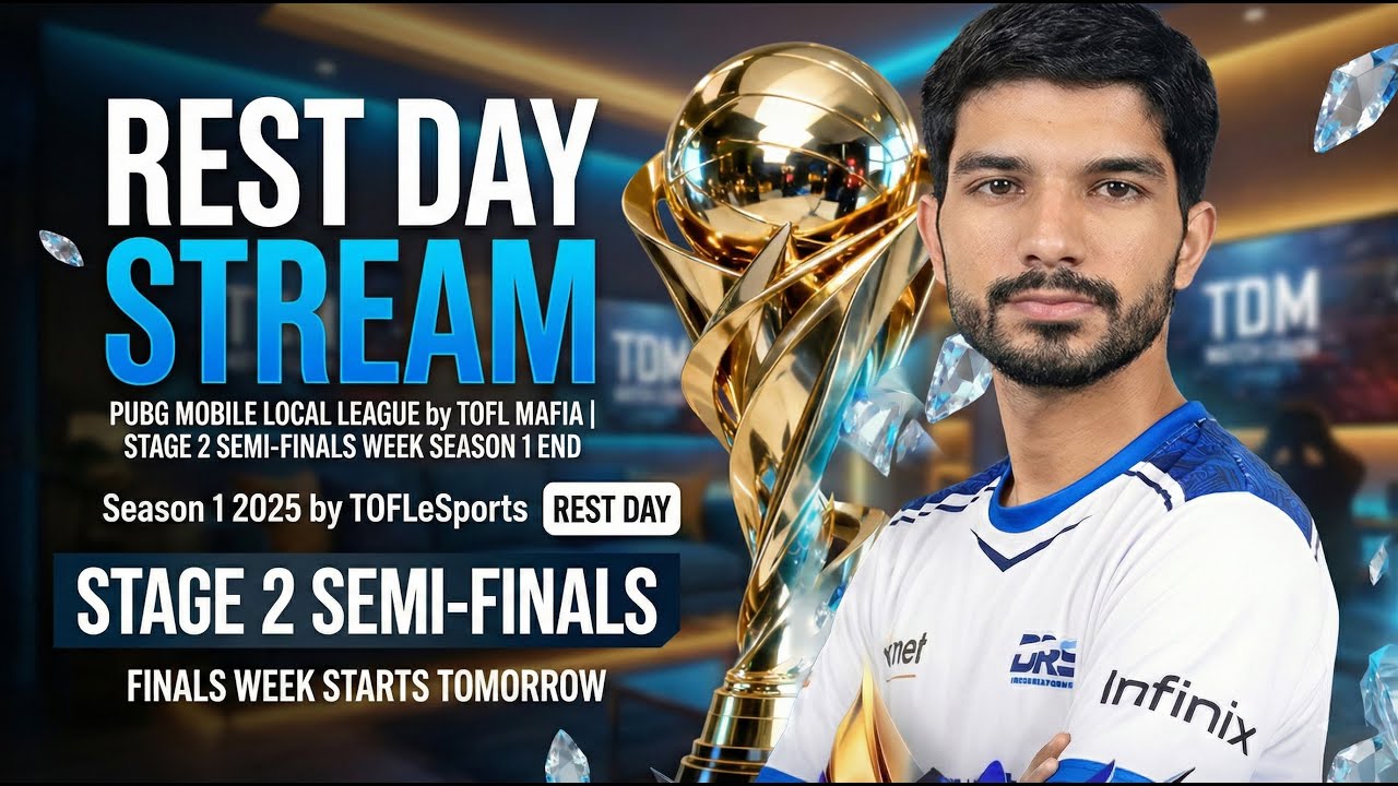 Rest Day Stream PUBG MOBILE LOCAL LEAGUE by TOFL MAFIA | STAGE 2 SEMI-FINALS Week Season 1 End