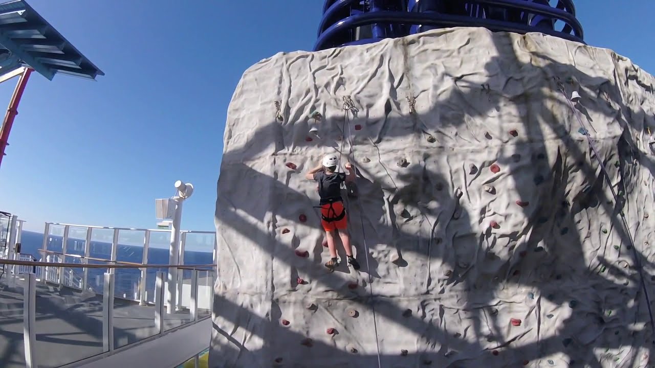 Norwegian Breakaway Trampoline and Rock Climbing Wall